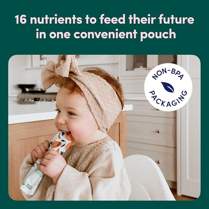 Cerebelly Organic Baby Food Pouches, Kale Sweet Potato Apple Purees, 16 - Image 7