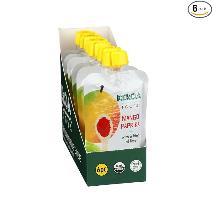 Kekoa Foods Mango Paprika Baby Food Purée | 100% USDA Certified-Organic by KekoaFoods