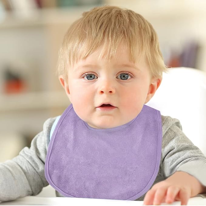 Vicloon Baby Bibs, Baby Bibs for Girls & Boys, Terry Drool Cotton Bibs - Image 6