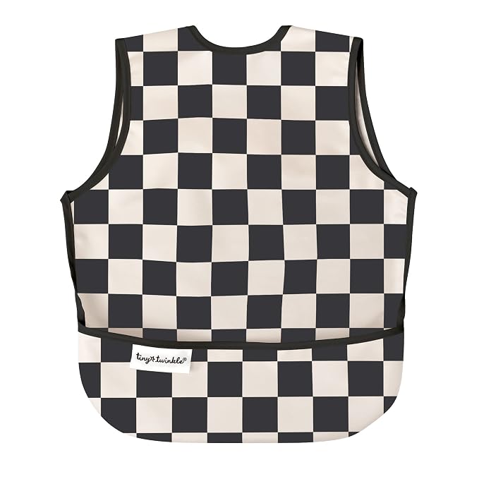 Twinkle Short Sleeve Apron Baby & Toddler Bib – Waterproof, Mess-Proof Bibs by TinyTwinkle