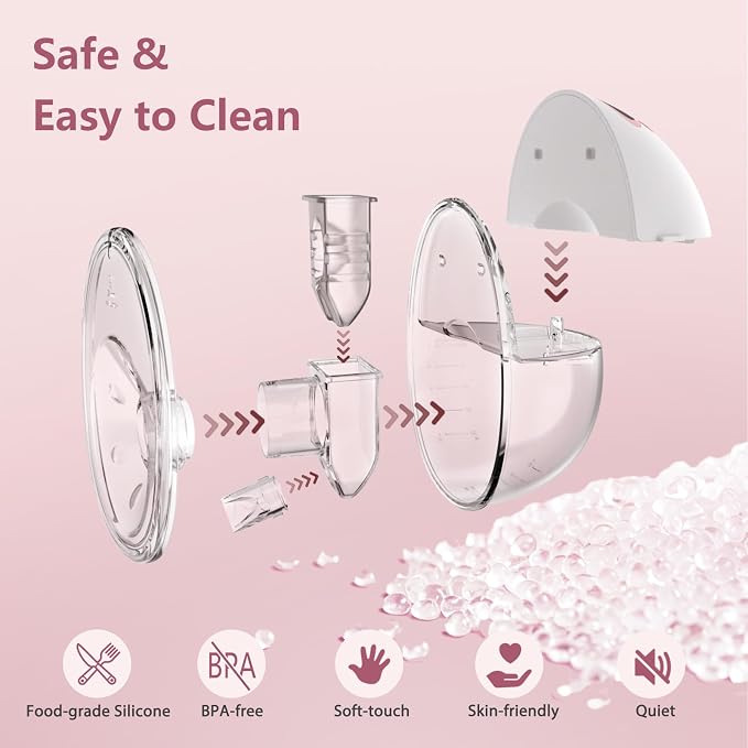 Double Wearable Electric Breast Pump, Hands-Free Breastfeeding Pump - Image 6