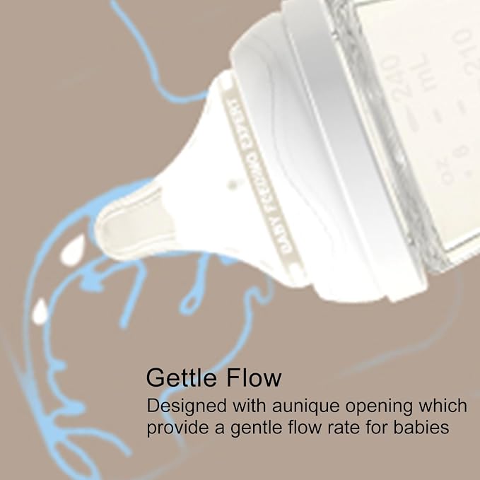 Natural Glass Baby Bottle for Breastfeeding Babies, Baby Essentials, Gentle - Image 3