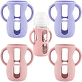 4 Pack Silicone Sleeves for Avent Natural Glass Baby Bottles, Silicone and by Unknown