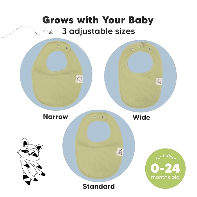 8-Pack Organic Baby Bibs for Boys, Girls - Image 4