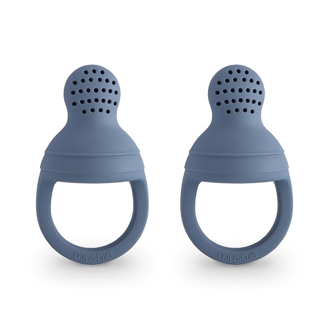 mushie Silicone Baby Fresh Fruit & Food Feeder Pacifier | 6 Months+ by mushie