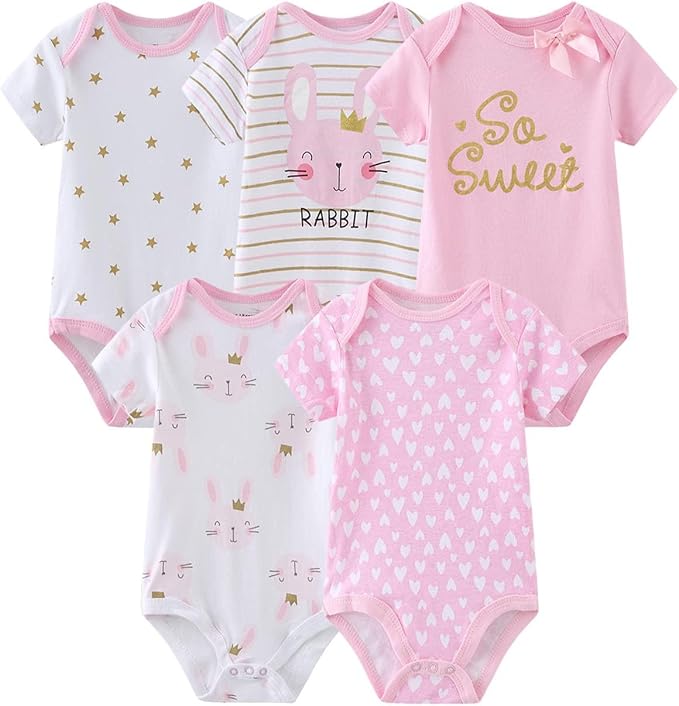 Newborn Layette Gift Set 27-Piece Baby Girl Clothes Bodysuits, Pants Essentials - Image 3