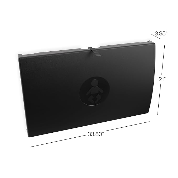 Foundations Elements Horizontal Wall-Mounted Baby Diaper Changing Station - Image 9