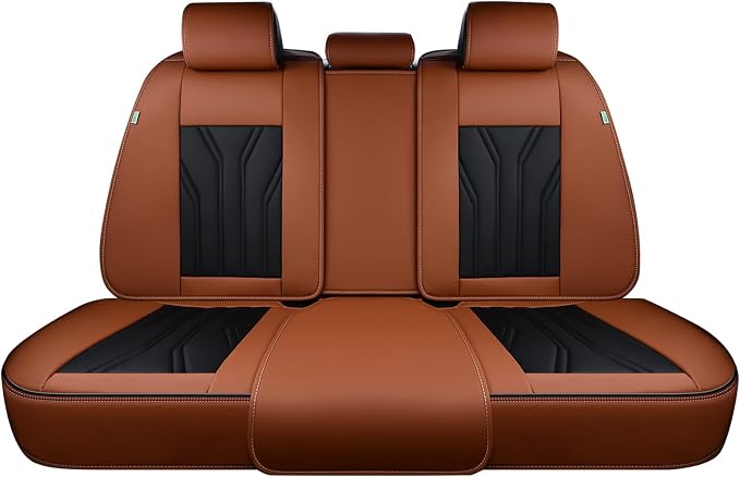 FLORICH Rear Seat Covers Leather Car Seat Covers Waterproof Back Seat Cover by FLORICH