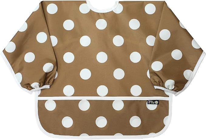Long Sleeve Waterproof Bib for Toddlers – Feeding Smock for Baby Mealtime by Plie