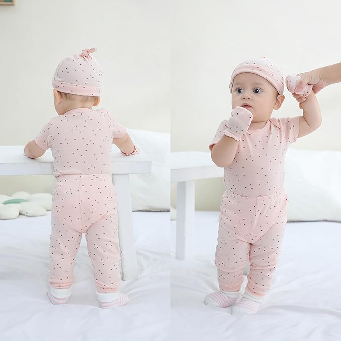 Baby Bodysuit and Pant Set 10-pcs Cotton Soft Newborn Boy Girl Clothes Outfits - Image 5