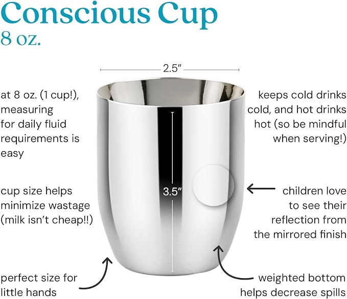 Ahimsa Stainless Steel Kids Cup - Image 2