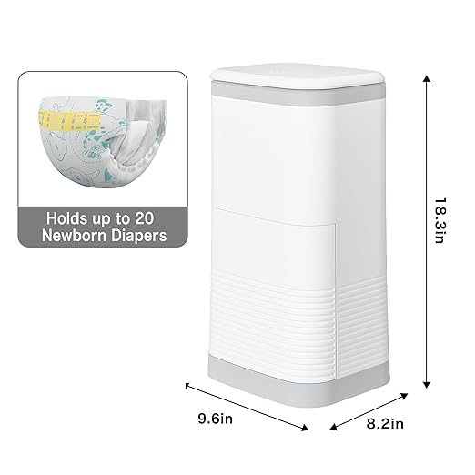 Diaper Pail Odor Locking, with Child-Safe Lock, Cost-Effective Refill System - Image 5