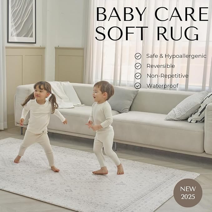Baby Care Soft Rug 98'' x 59'' Original One-Piece Reversible Rollable - Image 2