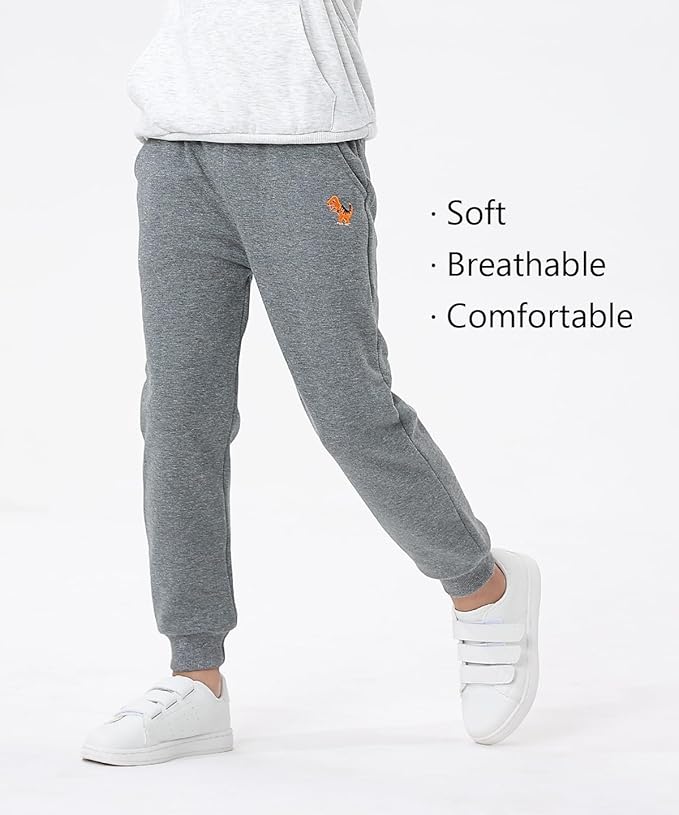 GFQLONG Toddler Boys 3 Pack Cotton Active Jogger Pants, Kids Cartoon Sweatpants - Image 4