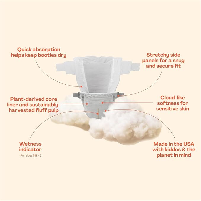 Hello Bello Premium Diapers Size 5, Extra-Absorbent, and Hypoallergenic Baby - Image 3