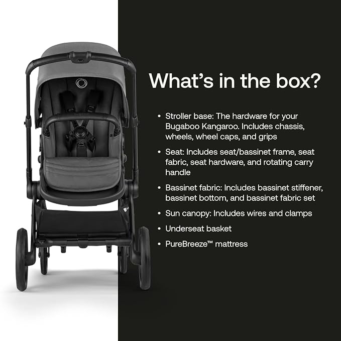 Bugaboo Kangaroo All-Terrain Single-to-Double Tandem Stroller - Image 6