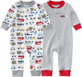 Teach Leanbh Baby 2-Pack Footless Pajamas Cotton Long Sleeve Printing 2 Way by TeachLeanbh