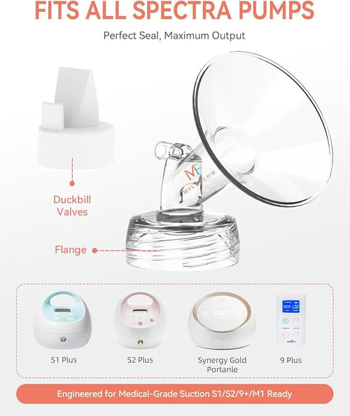 16mm Flange and Duckbill Valve for S1/S2/9+, Flange Inserts for Spectra - Image 2