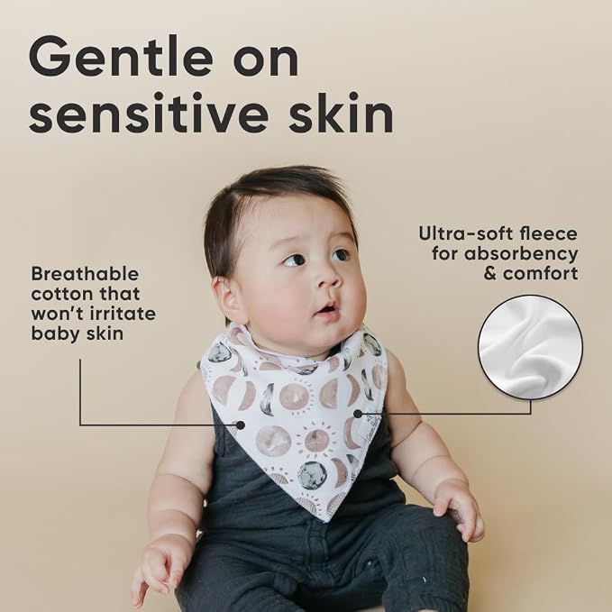 Copper Pearl 4 Pack Soft Cotton Baby Bibs - Image 4