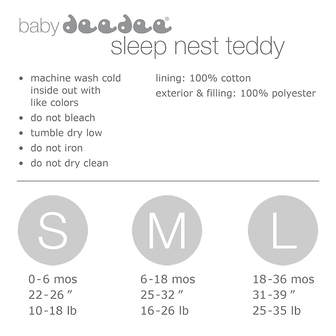 baby deedee Sleep Nest Teddy Baby Sleeping Bag - Image 9