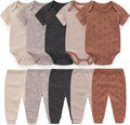 Baby Layette Set Baby Boys' 9-Piece Bodysuits Pants Set Toddler Girl Boy Unisex by Kiddiezoom