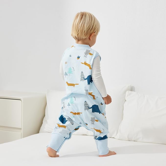 Duomiaomiao 0.5 TOG Toddler Sleep Sack 36-48 Months 100% Cotton Lightweight - Image 3