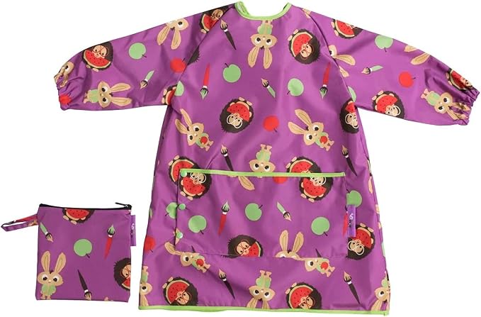 Tidy Tot - Long Baby Bib - Mess Proof Long Sleeve Feeding Smock - Waterproof Bib by TidyTot