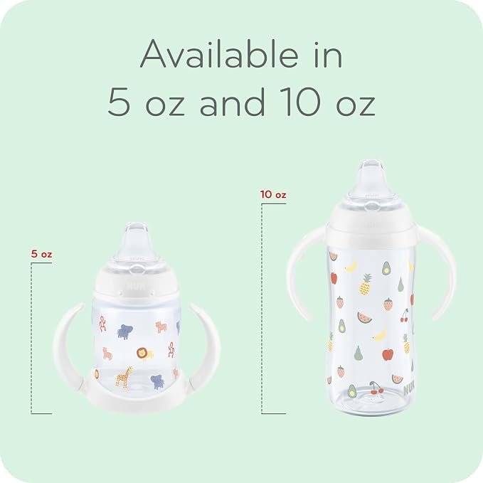 NUK Learner Cup, 6+ Months, Fun Fruits and Animals, Amazon Exclusive Collection - Image 2