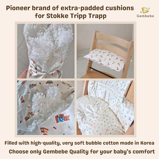 Waterproof & Compatible Stokke Tripp Trapp Cushion Set - Image 5