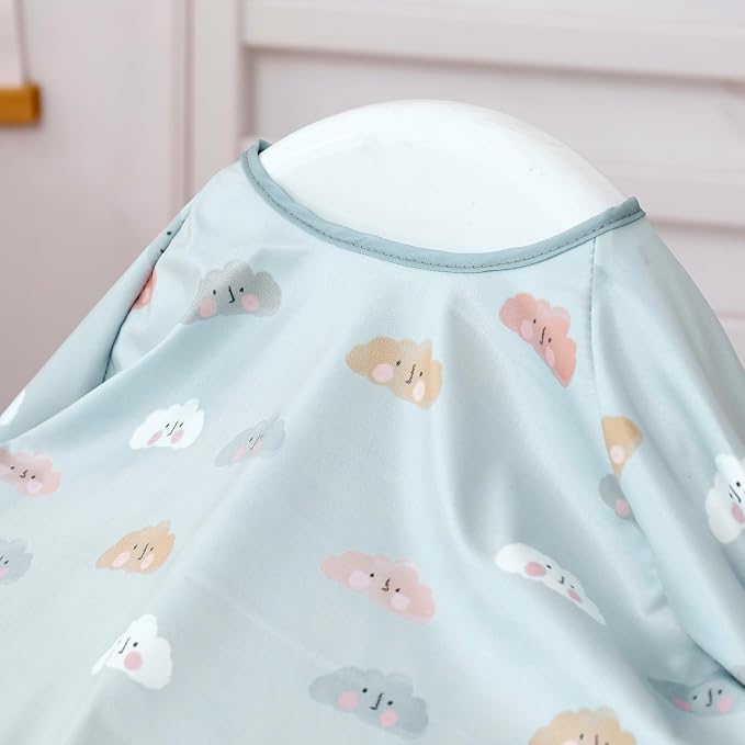 Happy Flute Long Sleeve Baby Bib-Mess Proof Baby Feeding Bibs - Image 2