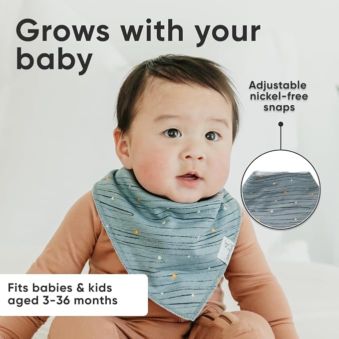 Copper Pearl 4 Pack Soft Cotton Baby Bibs - Image 5