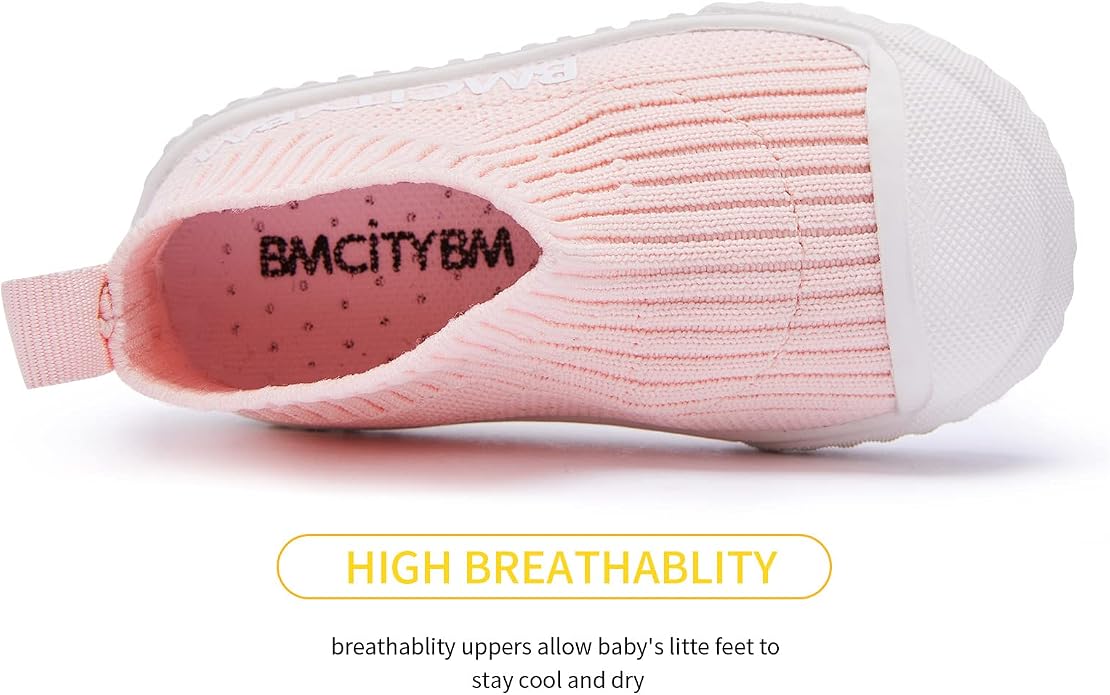 BMCiTYBM Baby Sneakers Girls Boys Lightweight Breathable Mesh First Walkers - Image 3