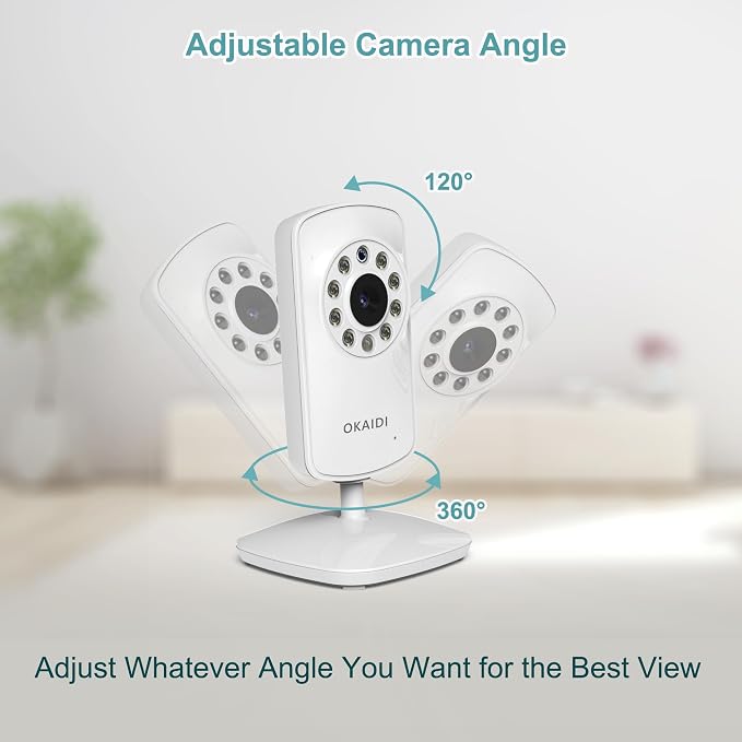 OKAIDI Video Baby Monitor with Camera and Audio, 2.4'' Portable Travel Baby - Image 4