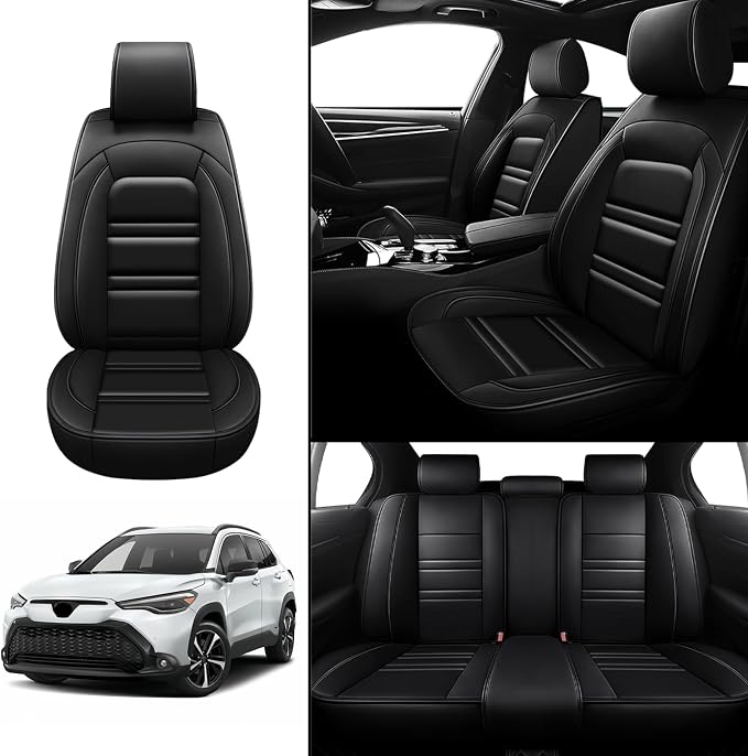 Seat Covers for Toyota Corolla Cross 2022-2025 | 5-Seats Leather Seat Covers - Image 2