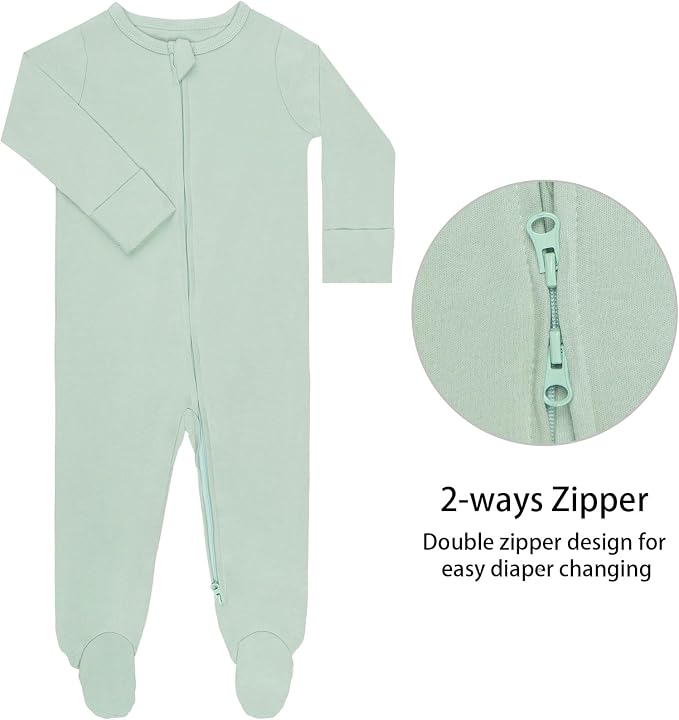 GUISBY Long Sleeve Baby Footed Pajamas - Image 3