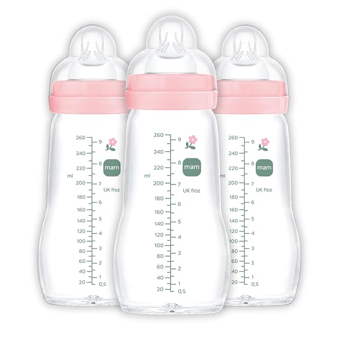 MAM Premium Glass Baby Bottles, Easy Switch Between Breast and Bottle, Feel by MAMBabyUSA