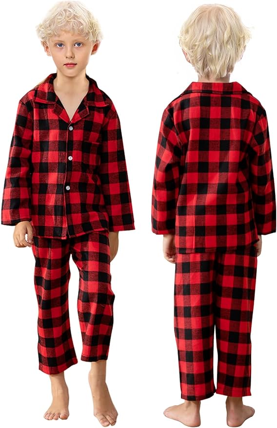 Schbbbta Family Matching Pajamas Holiday Sleepwear Long Sleeve Pjs Sets - Image 6