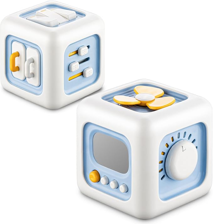 Busy Cube Toy for 1 Year Old, Montessori for 1+ Year Old, Travel Toys for by SOCBTNSO