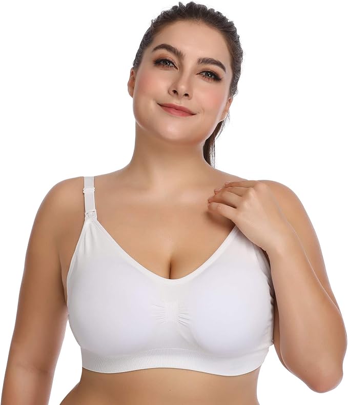 Lataly Womens Seamless Nursing Bra Sleeping Maternity Bralette - Image 5