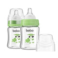 YOHKOH Glass Baby Bottles with Slow Flow Nipple, Newborn Anti-Colic Baby Bottles by Home