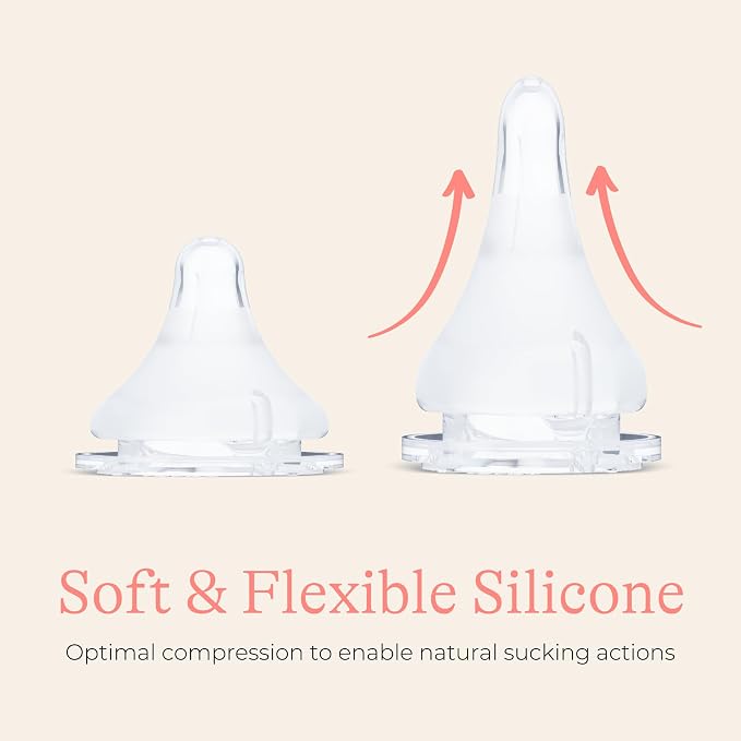 Lansinoh NaturalWave Baby Bottle Nipples, Extra Slow Flow, Size XS, 0+ Months - Image 6