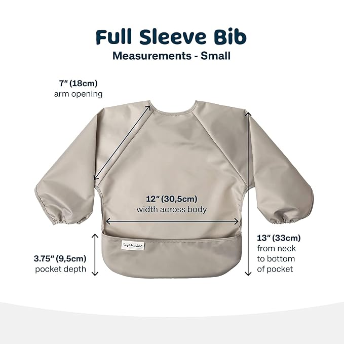 Tiny Twinkle Long Sleeve Bib for Babies & Toddlers – 2 Pack Waterproof Smock - Image 9