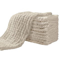 Yoofoss Muslin Burp Cloths for Baby 10 Pack 100% Organic Cotton Baby Washcloths by YOOFOSS