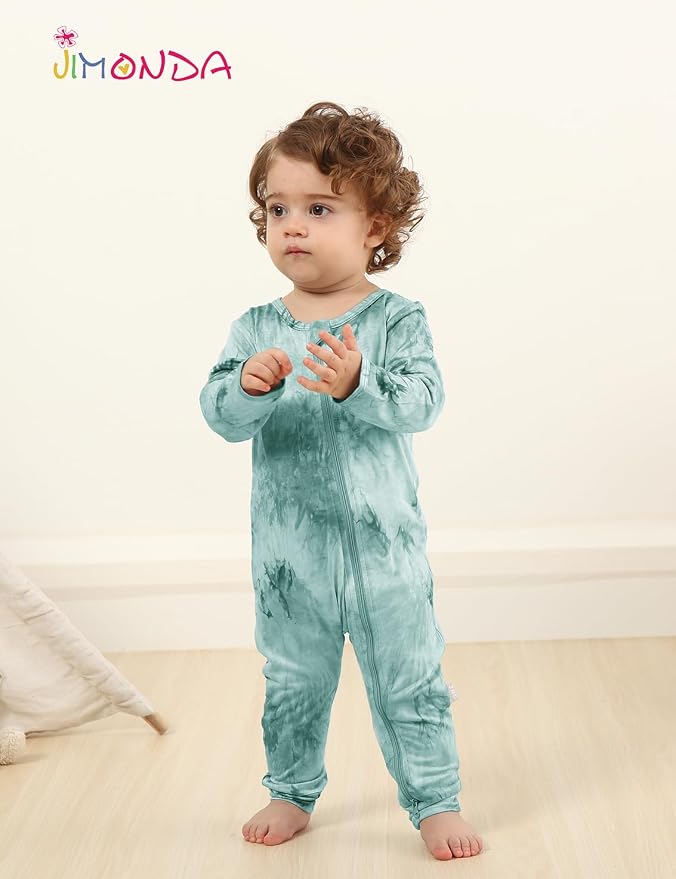 Jimonda Baby Girls Boys Footless Pajamas, Rayon From Bamboo Pjs 2 Way Zipper - Image 6