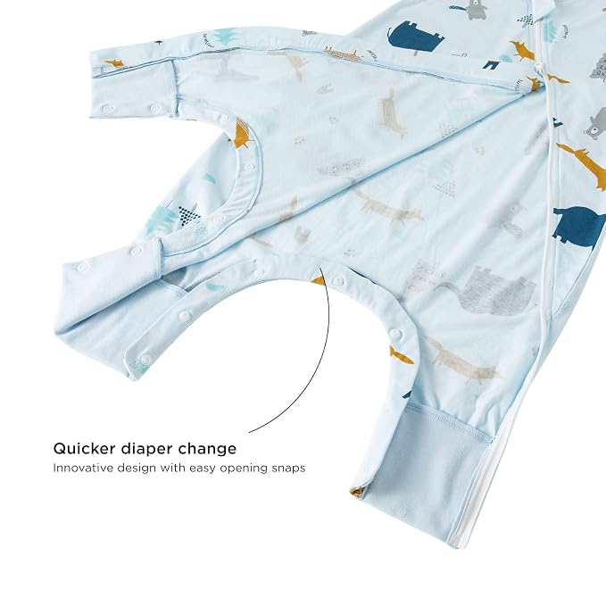 Duomiaomiao 0.5 TOG Toddler Sleep Sack 12-24 Months 100% Cotton Lightweight - Image 6