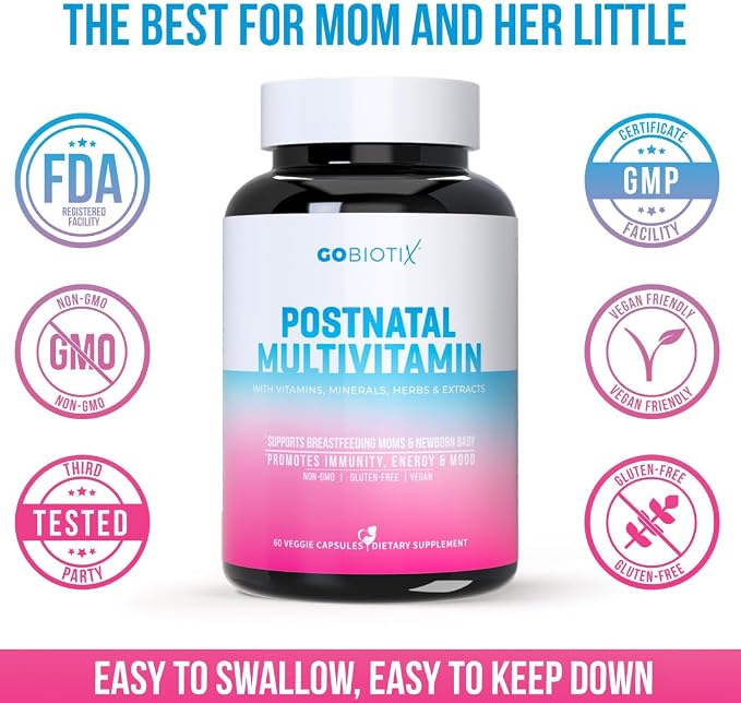 GOBIOTIX Postpartum Vitamins for Breastfeeding Moms - Image 6