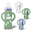 BUSOHA 3 Pack Silicone Sleeves for Lansinoh Glass Baby Bottles by BUSOHA