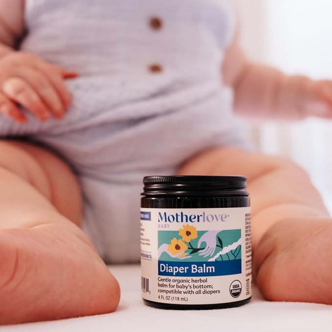 Motherlove Diaper Balm Organic Herbal Diaper Rash Cream—Cloth diaper Safe - Image 7