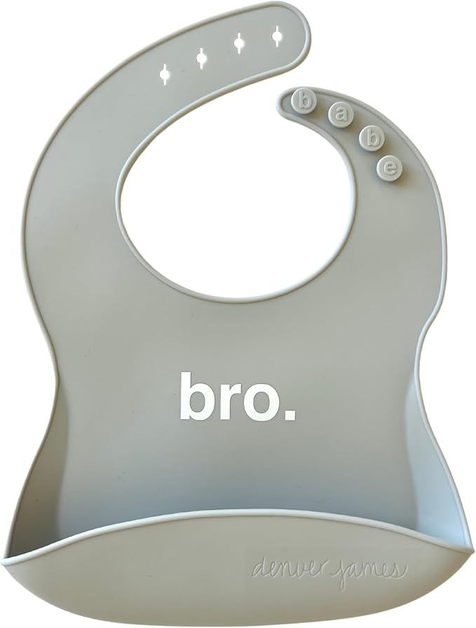 Denver James Silicone Feeding Bibs | Dishwasher Safe. Waterproof. Adjustable. by DenverJames