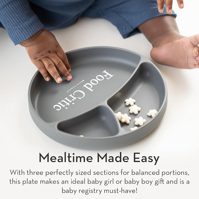 Bella Tunno Suction Plate for Babies & Toddlers, Self-Feeding Dish for Baby Led - Image 3